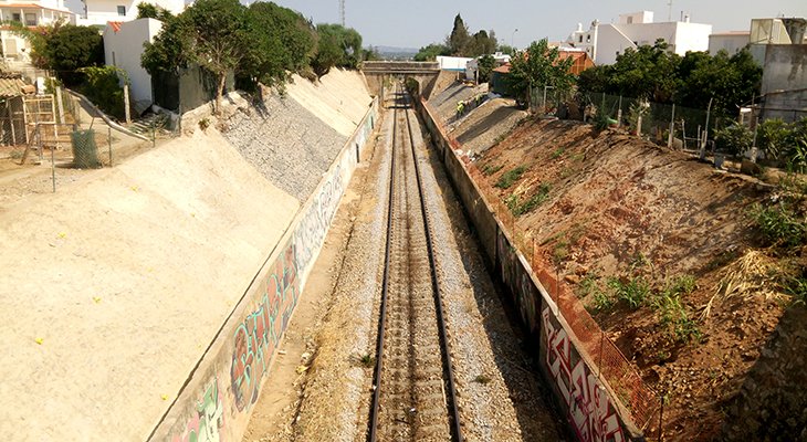 Sul Informação - Linha do Algarve: Obra de estabilização de taludes na Fuzeta está concluída