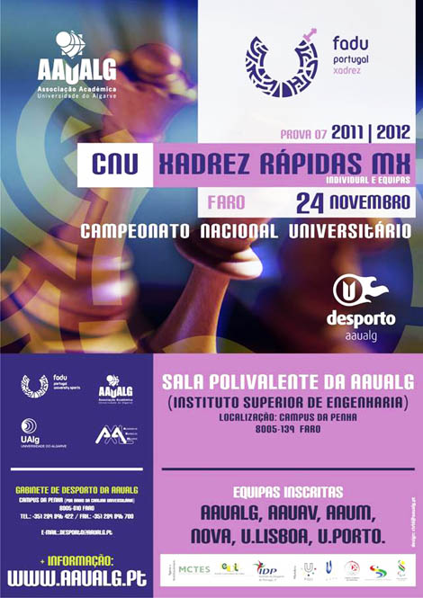Sul Informação - Campeonato Nacional Universitário de Xadrez disputa-se na Universidade do Algarve