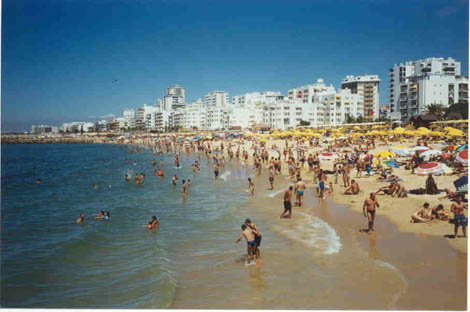 Quarteira beach