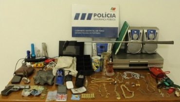 Apreensão PSP Portimão assaltos Nov 2016