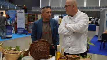 O chefe Augusto Lima com um dos responsáveis pela Portugal Gourmet Food