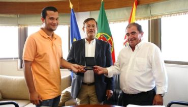 David Andrade na Câmara de Albufeira_CMA|David Andrade e Carlos Silva e Sousa