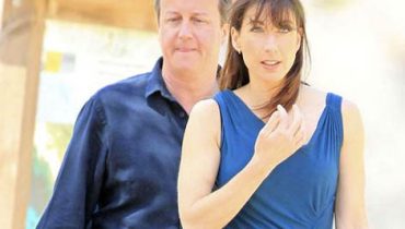 David Cameron e a mulher