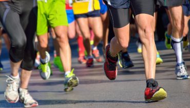 corrida pés maratona