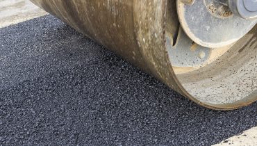 Obras alcatrão estrada