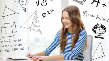 student girl with book