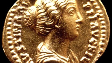 Moeda Romana Ouro Áureos de Faustina séc II.