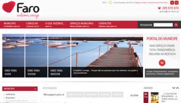 Novo site de Faro
