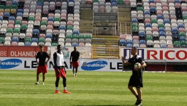 Primeiro treino de Bruno Baltazar Olhanense
