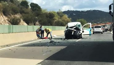 acidente a22 colisao
