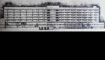 alcado sul hospital de faro|hospital de faro-4|DN 18 abril 1979 p.3|O antigo hospital da Misericórdia na atualidade|Alçado sul do Hospital inserido no Jornal do Algarve