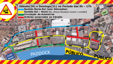 alterações ao transito