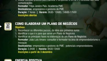 Ciclo de workshops-gerir e empreender com sucesso