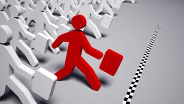 running businessman
