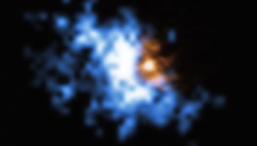 Gas halo observed by MUSE surrounding a galaxy merger seen by AL