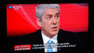 José Sócrates na RTP