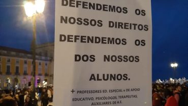 manifestação de professores