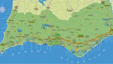 mapa do algarve