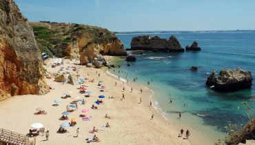 paisagem panorâmica da praia da Dona Ana|porto de mós