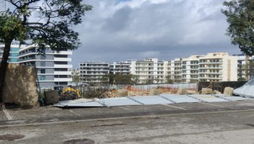 queda de estruturas em Faro